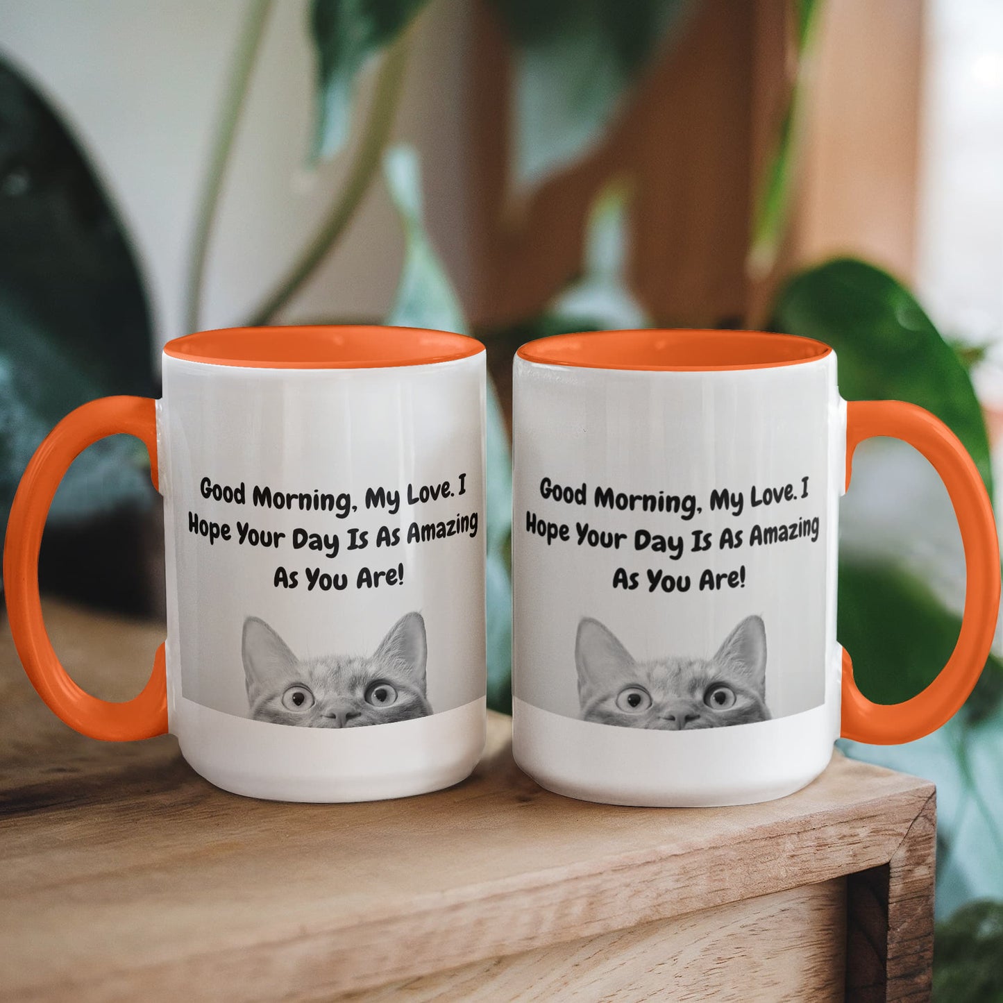 Good Morning, My Love - Cat Lover. - 15 Oz. Mug