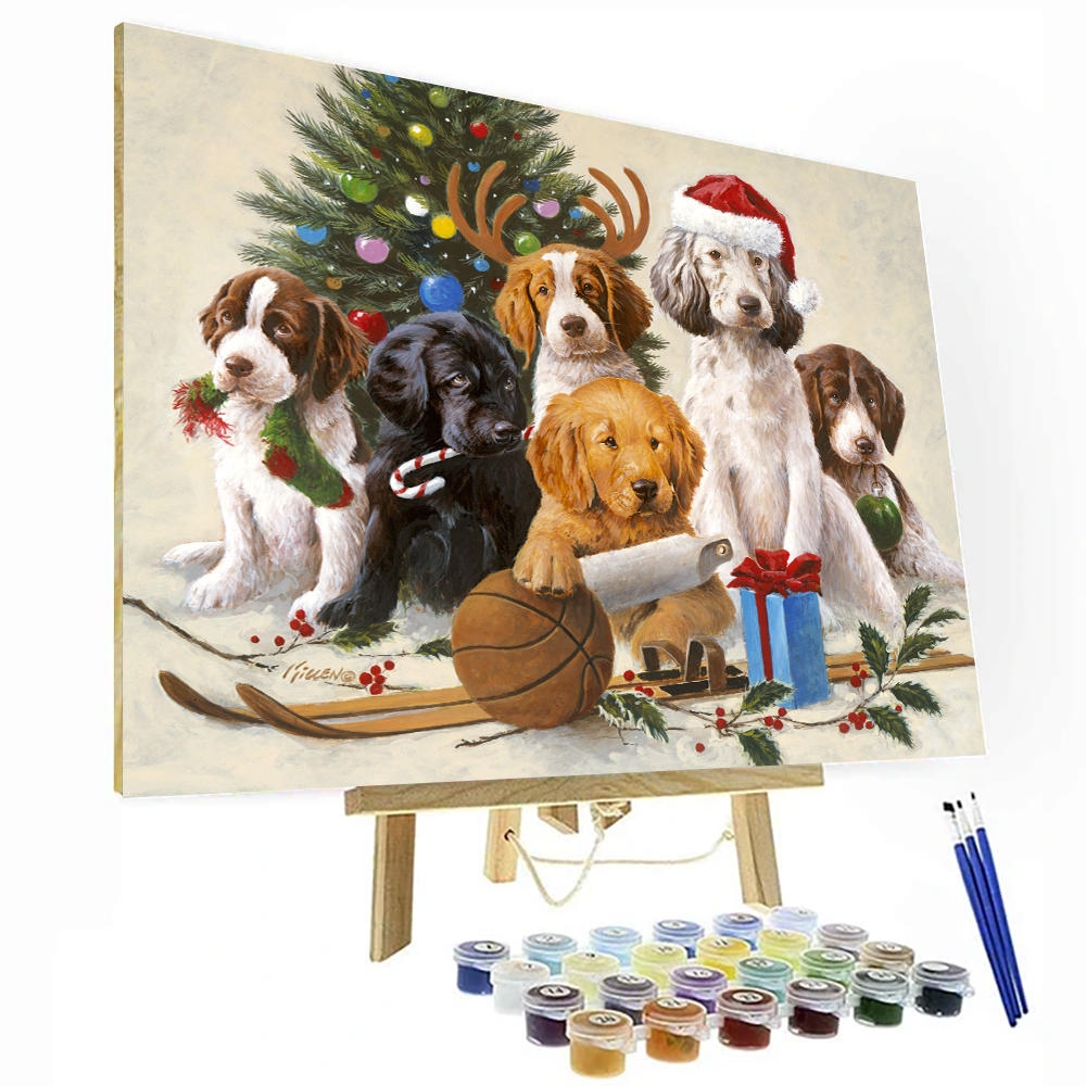 Holidays Paint By Number Painting Set