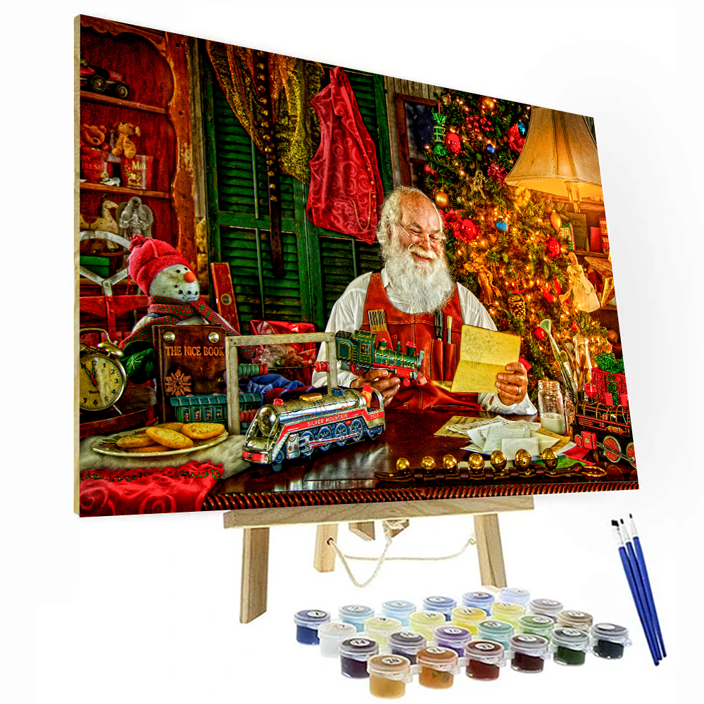 Letters for Santa Paint By Number Painting Set