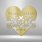 Newborn Love Monogram - Steel Sign