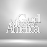God Bless America - Steel Sign