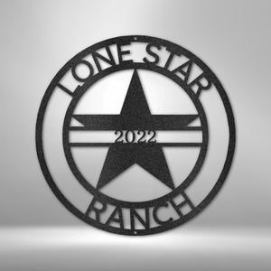 LoneStar 1 Monogram - Steel Sign
