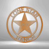 LoneStar 2 Monogram - Steel Sign