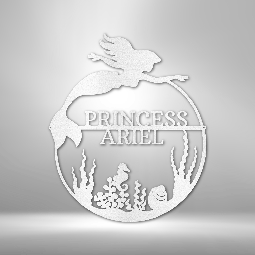 Mermaid 1 Monogram - Steel Sign