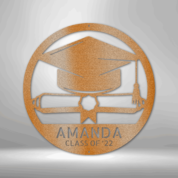 Diploma Monogram - Steel Sign