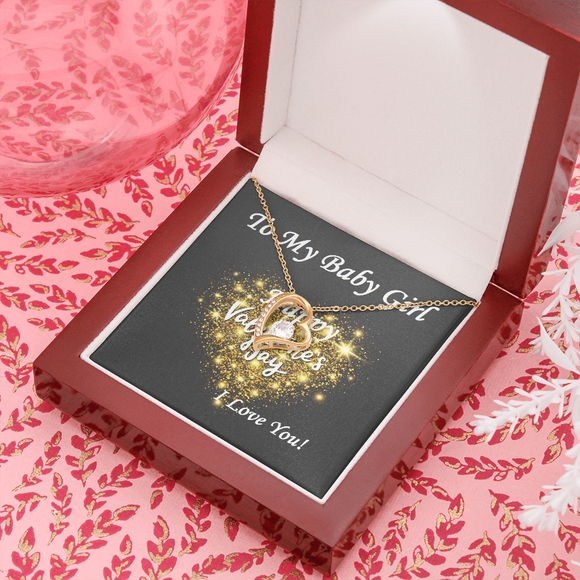 Forever Love Necklace, For Her, Valentine's Day, Mother, Wife, Girlfriend, with Custom Message Card