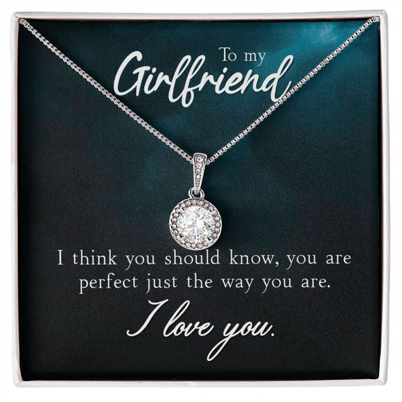 Eternal Hope Necklace, To My Girlfriend, Necklace For Girlfriend, Custom Message Card, Girlfriend Jewelry, Girlfriend Gift, Anniversary Gift