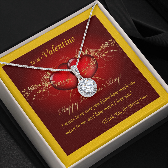 Eternal Hope Necklace, For Her, Valentine's Day, Mother, Wife, Girlfriend, Custom Message Card