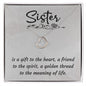 Delicate Heart Necklace, Custom Message Card