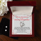 The Forever Love Necklace and Cubic Zirconia Earring Set, with Message Card