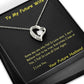 Future Wife Forever Love Necklace, Future Wife From Future Husband - Birthday | Christmas Gift  | Message Card Jewelry - Gifts 4 Your Season