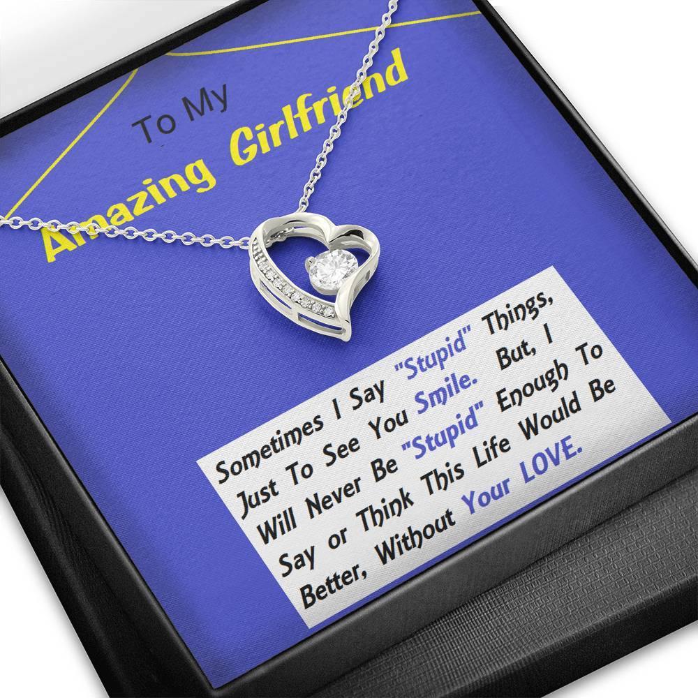 Forever Love Necklace, To My Girlfriend, Necklace For Girlfriend, Girlfriend Jewelry, Girlfriend Gift, Anniversary Gift - Gifts 4 Your Season