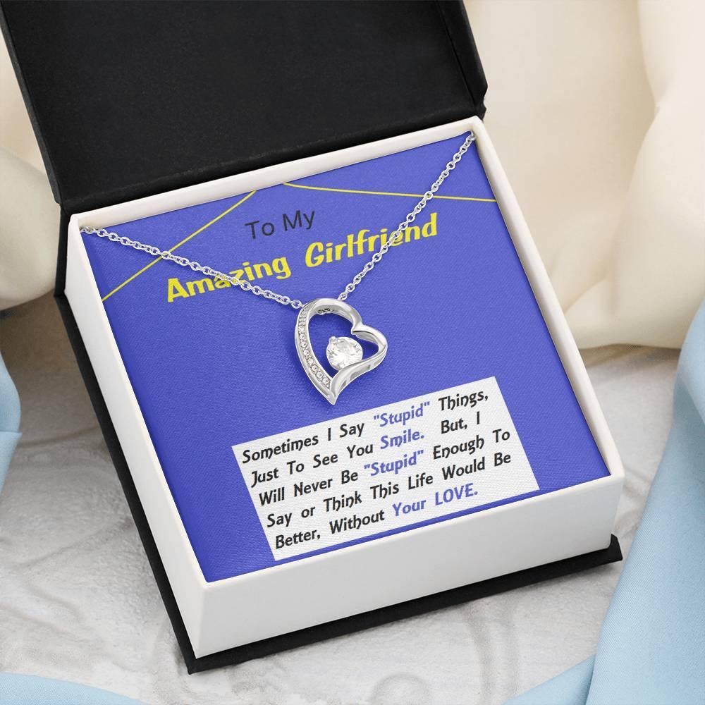 Forever Love Necklace, To My Girlfriend, Necklace For Girlfriend, Girlfriend Jewelry, Girlfriend Gift, Anniversary Gift - Gifts 4 Your Season