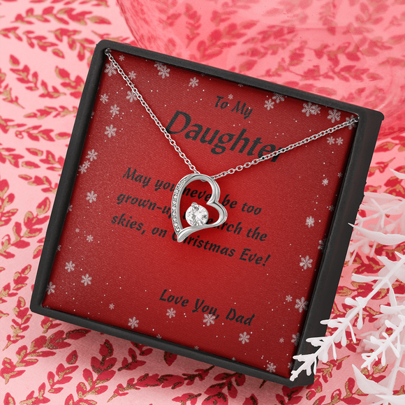 Forever Love Necklace, For Her, for Christmas, Anniversary, Birthday, Valentine's Day, Mother's Day, with Custom Message Card