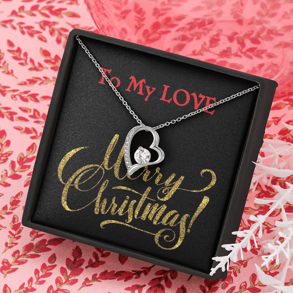 Forever Love Necklace, For Her, Friend, for Christmas, Anniversary, Birthday, Valentine's Day, Mother's Day, with Custom Message Card