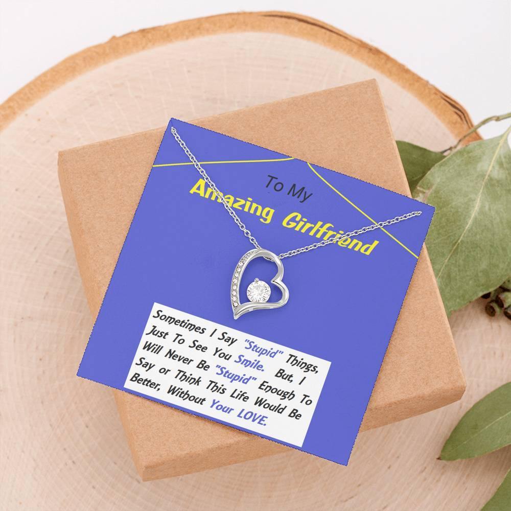 Forever Love Necklace, To My Girlfriend, Necklace For Girlfriend, Girlfriend Jewelry, Girlfriend Gift, Anniversary Gift - Gifts 4 Your Season