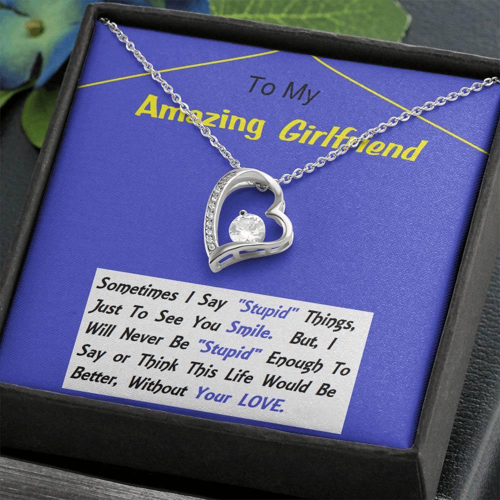 Forever Love Necklace, To My Girlfriend, Necklace For Girlfriend, Girlfriend Jewelry, Girlfriend Gift, Anniversary Gift - Gifts 4 Your Season