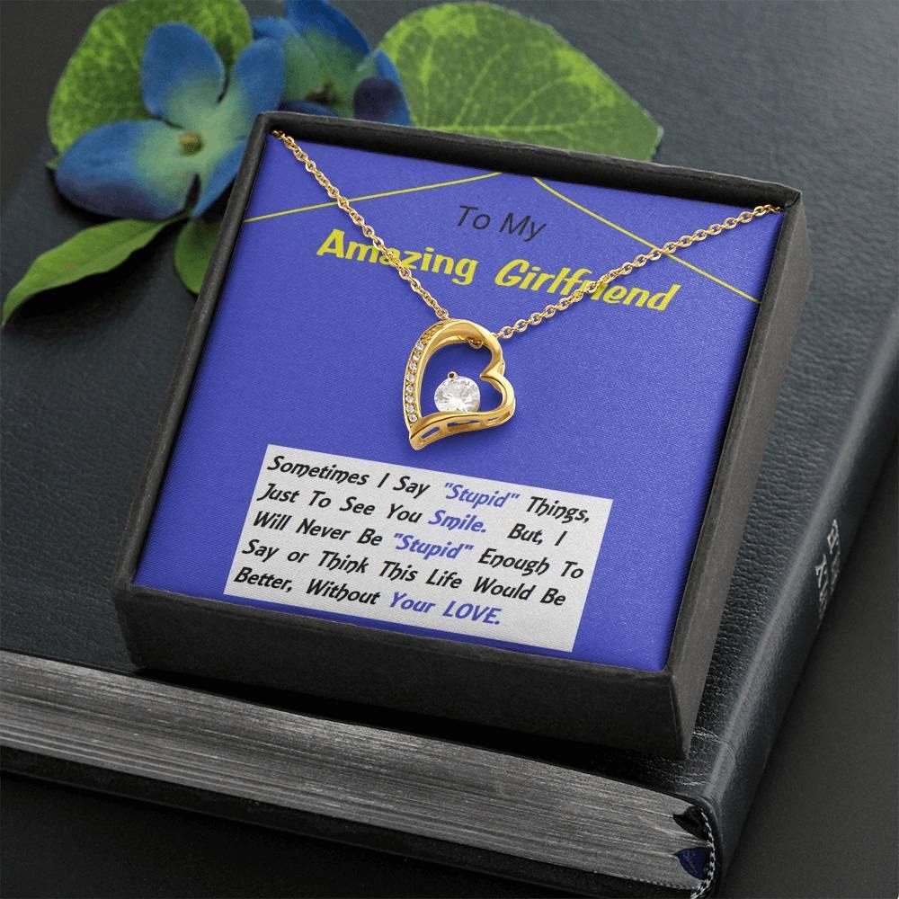 Forever Love Necklace, To My Girlfriend, Necklace For Girlfriend, Girlfriend Jewelry, Girlfriend Gift, Anniversary Gift - Gifts 4 Your Season
