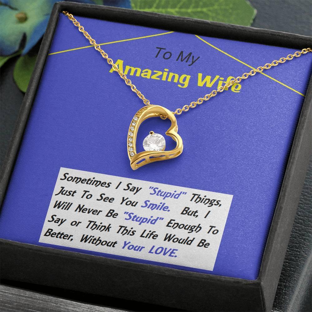 Forever Love Necklace, Anniversary Gift For Wife, Birthday Gift For Wife, Gift For Wife, Necklace For Wife, Gift For Wife Birthday - Gifts 4 Your Season