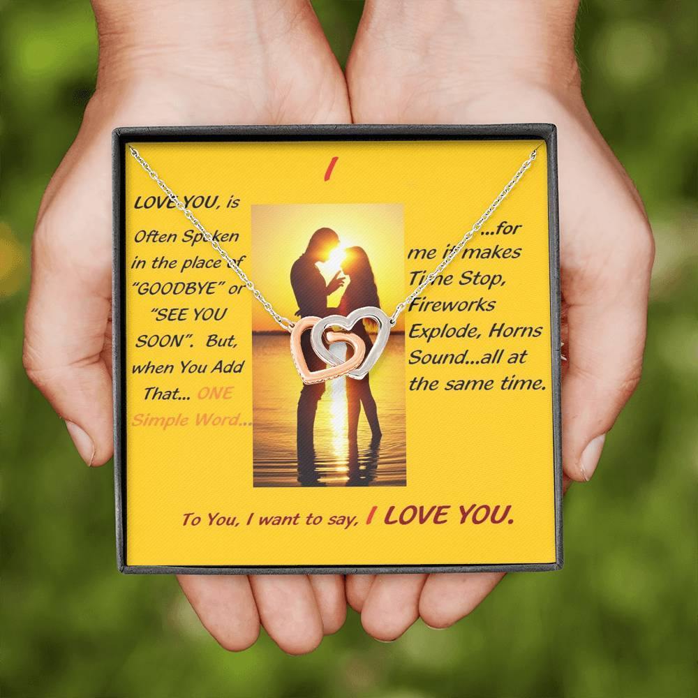 I...Love You Necklace, Wife From Husband - Birthday | Anniversary  | Christmas Gift  | Message Card Jewelry - Gifts 4 Your Season
