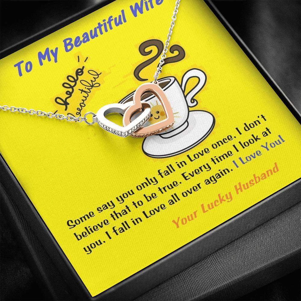 To My Wife Gift | Wife Christmas Jewelry | Love Her Keepsake | Soulmate Necklace | Wife Message Card | Meaningful Cards | Best Wife Ever - Gifts 4 Your Season