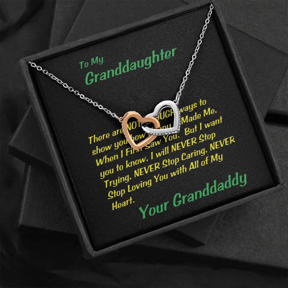 Two Hearts Interlocked, Gift To My Granddaughter, Gift For Christmas, Granddaughter Birthday, Gift From Grandpa/Grandma To Granddaughter, Graduation Gift - Gifts 4 Your Season