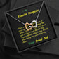 Two Interlocked Hearts For My Favorite Daughter, Gift For Daughter, Shineon Jewelry, Christmas Gift, Birthday Gift, Message Card Jewelry - Gifts 4 Your Season