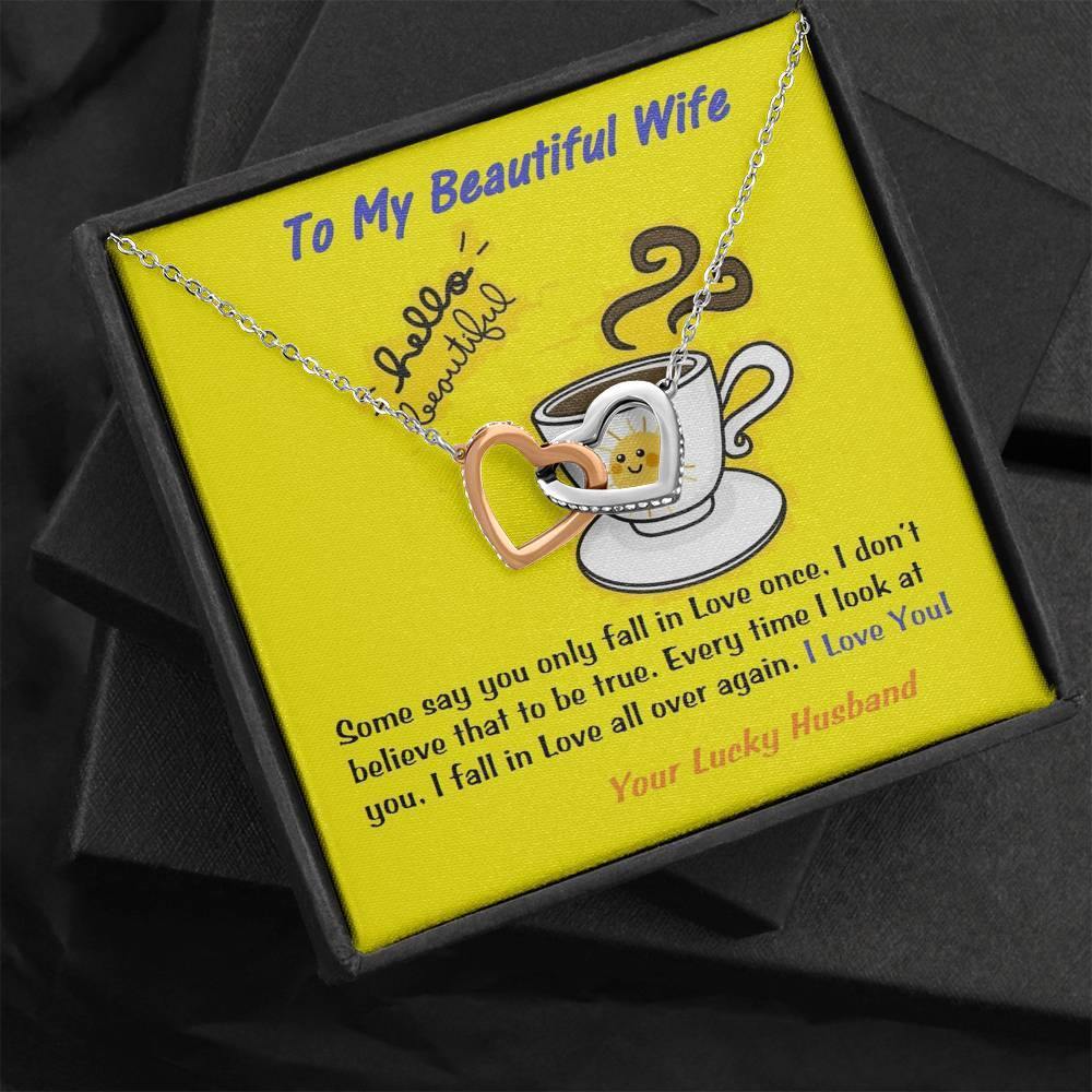 To My Wife Gift | Wife Christmas Jewelry | Love Her Keepsake | Soulmate Necklace | Wife Message Card | Meaningful Cards | Best Wife Ever - Gifts 4 Your Season