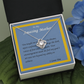 Love Knot Necklace, For Her, Mother, Mom, Grandmother, Aunt, Sister, Wife, Girlfriend, with Message Card