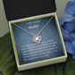 Love Knot Necklace, For Her, Mother, Mom, Grandmother, Aunt, Sister, Wife, Girlfriend, with Message Card