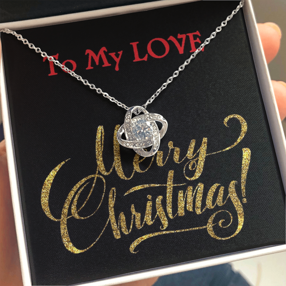 Love Knot Necklace, with Custom Message Card