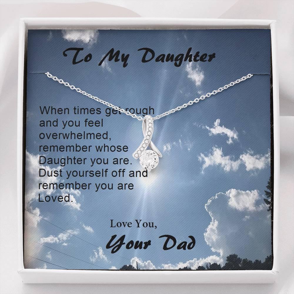 Daughter ALLURING BEAUTY Necklace, Gift from Dad, Dad Daughter Gift, Gift to Daughter - Gifts 4 Your Season
