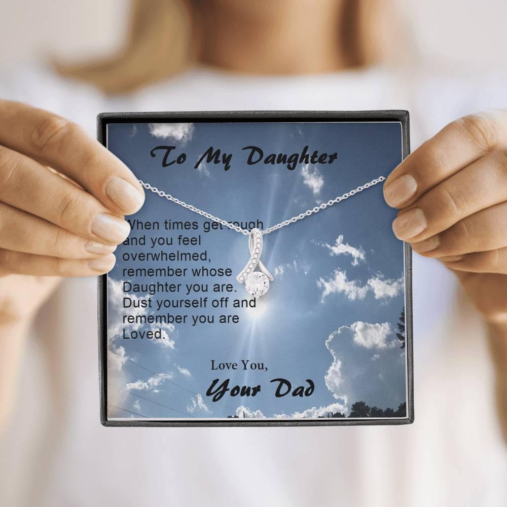 Daughter ALLURING BEAUTY Necklace, Gift from Dad, Dad Daughter Gift, Gift to Daughter - Gifts 4 Your Season