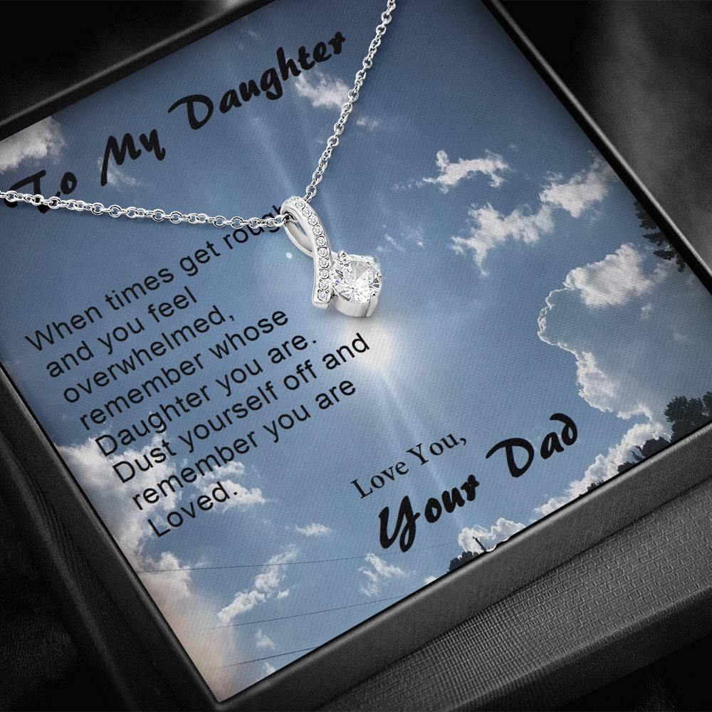 Daughter ALLURING BEAUTY Necklace, Gift from Dad, Dad Daughter Gift, Gift to Daughter - Gifts 4 Your Season