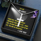 Steel Cross Necklace, Gift for Wife, Gift for Daughter, Birthday Gift For Son, To My Son Cross, Present From Mom And Dad For Son Birthday Gift Ideas - Gifts 4 Your Season