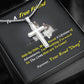 Side By Side Friends Steel Cross Necklace, Birthday Gift For Friend, Cat Lover Gift, To My True Friend Necklace, Present For Friend, Gift - Gifts 4 Your Season