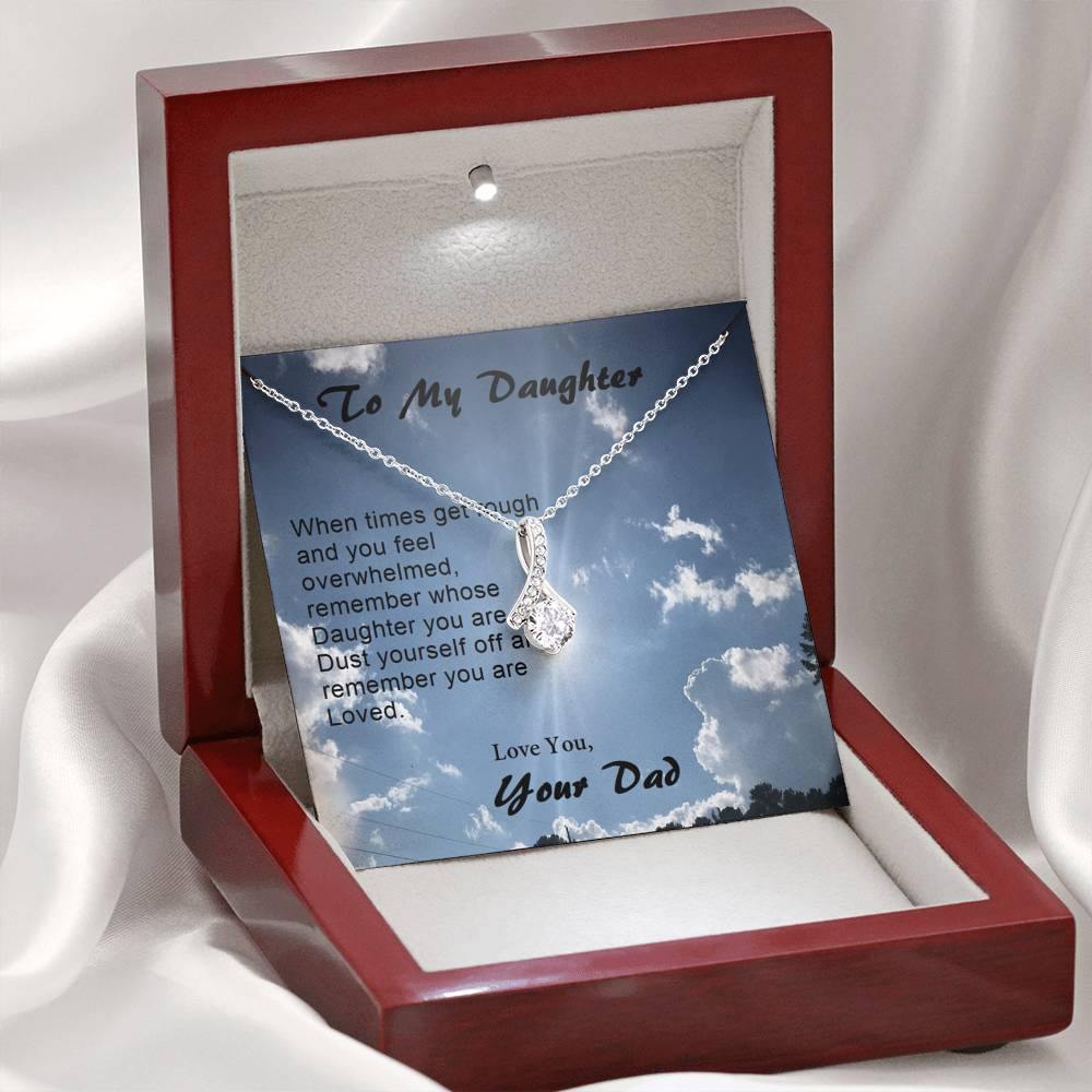 Daughter ALLURING BEAUTY Necklace, Gift from Dad, Dad Daughter Gift, Gift to Daughter - Gifts 4 Your Season