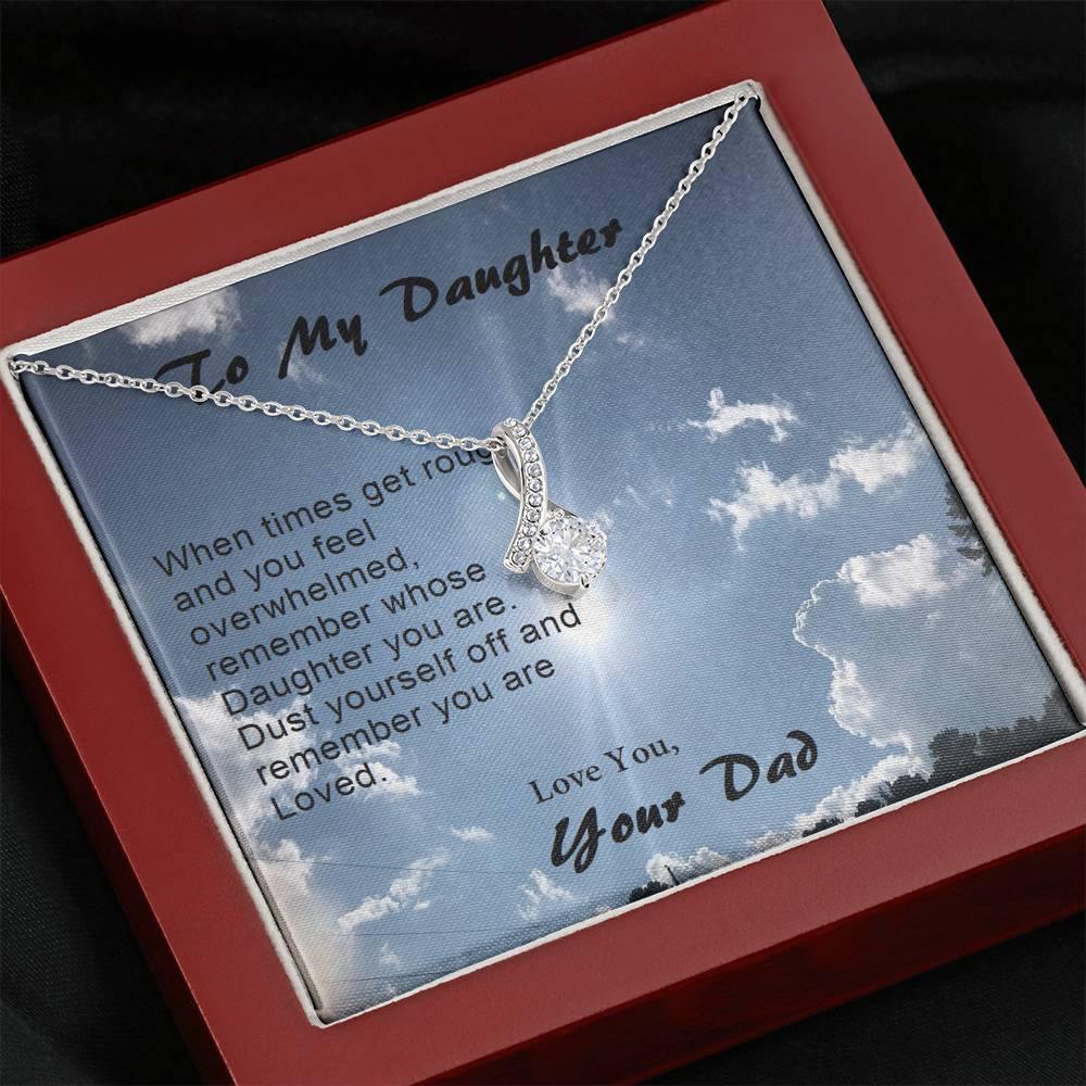 Daughter ALLURING BEAUTY Necklace, Gift from Dad, Dad Daughter Gift, Gift to Daughter - Gifts 4 Your Season