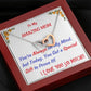 Two Embellished Hearts  Necklace | To  My Mom Gift | Mom Christmas Jewelry | Love Her Keepsake | Mom Necklace | Mom Message Card | Meaningful Cards | Best Mom Ever - Gifts 4 Your Season