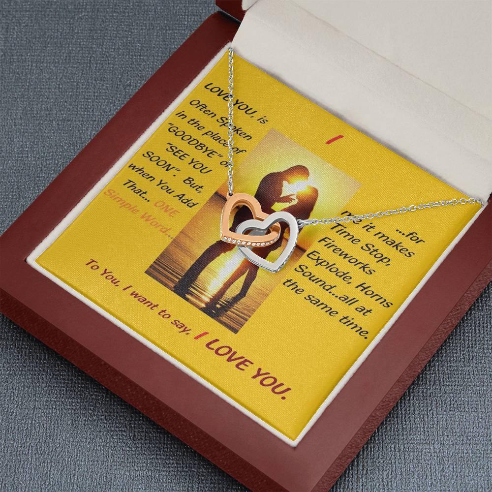 I...Love You Necklace, Wife From Husband - Birthday | Anniversary  | Christmas Gift  | Message Card Jewelry - Gifts 4 Your Season