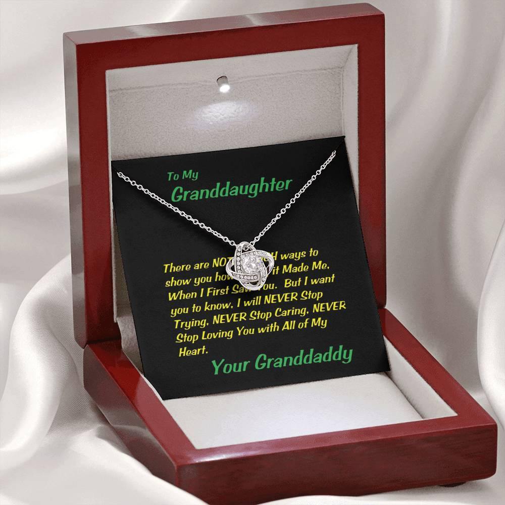 Love Knot Necklace, Gift To My Granddaughter, Gift For Christmas, Granddaughter Birthday, Gift From Grandpa/Grandma To Granddaughter, Graduation Gift - Gifts 4 Your Season
