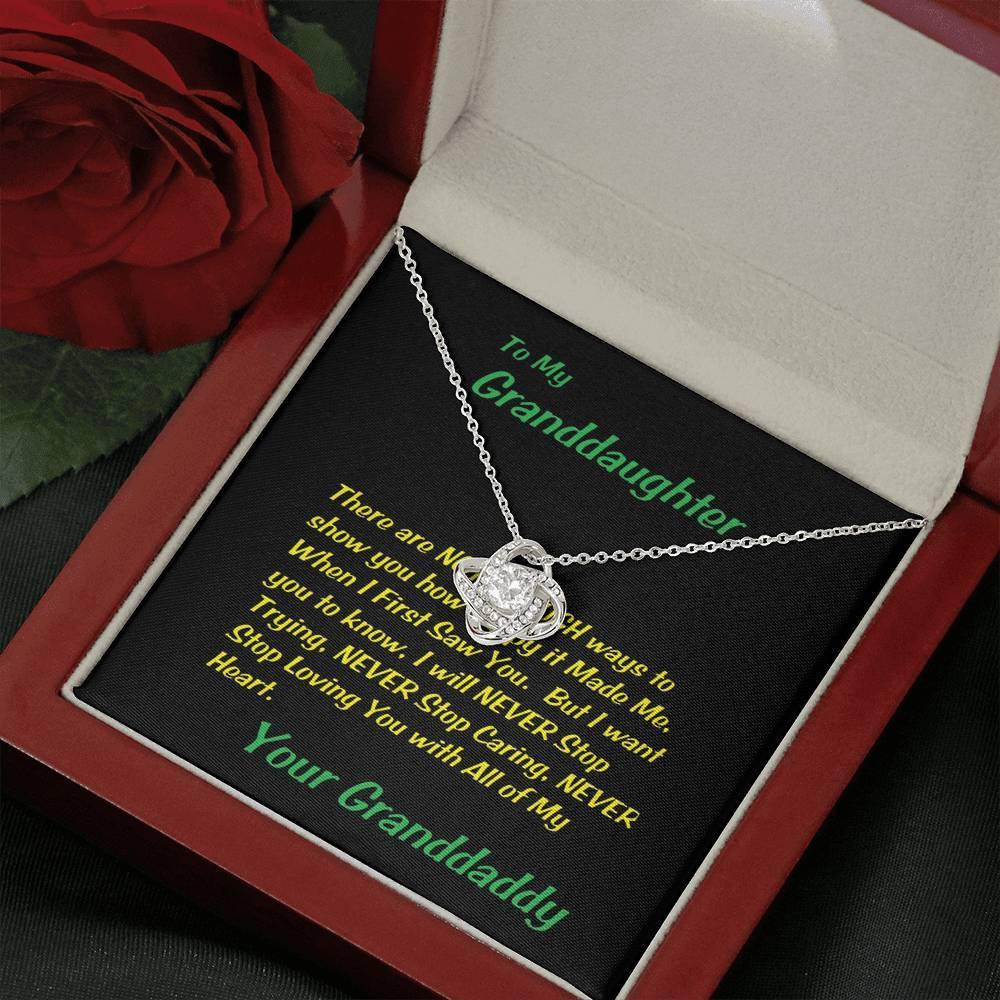 Love Knot Necklace, Gift To My Granddaughter, Gift For Christmas, Granddaughter Birthday, Gift From Grandpa/Grandma To Granddaughter, Graduation Gift - Gifts 4 Your Season