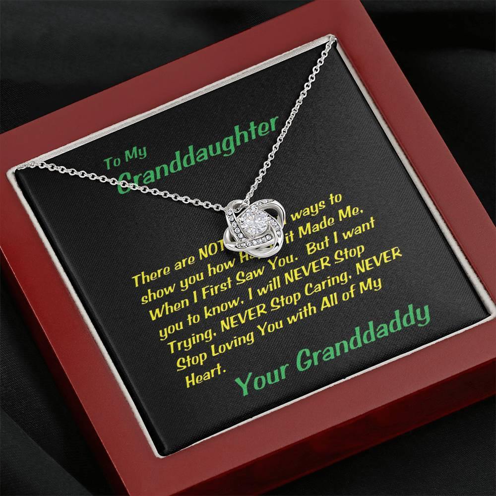 Love Knot Necklace, Gift To My Granddaughter, Gift For Christmas, Granddaughter Birthday, Gift From Grandpa/Grandma To Granddaughter, Graduation Gift - Gifts 4 Your Season