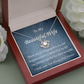 Love Knot Necklace, For Her, Wife, Future Wife, Girlfriend, w/ Message Card