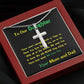 Stainless Steel Cross Necklace, Birthday Gift For Daughter, To Our Daughter Necklace, Present From Mom and Dad - Gifts 4 Your Season