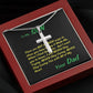 Steel Cross Necklace, Birthday Gift For Son, To My Son Cross, Present From Dad For Son Birthday Gift Ideas - Gifts 4 Your Season